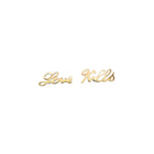 18k Gold Love Kills Earrings