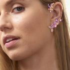 18k Gold Ear Cuff with Gems