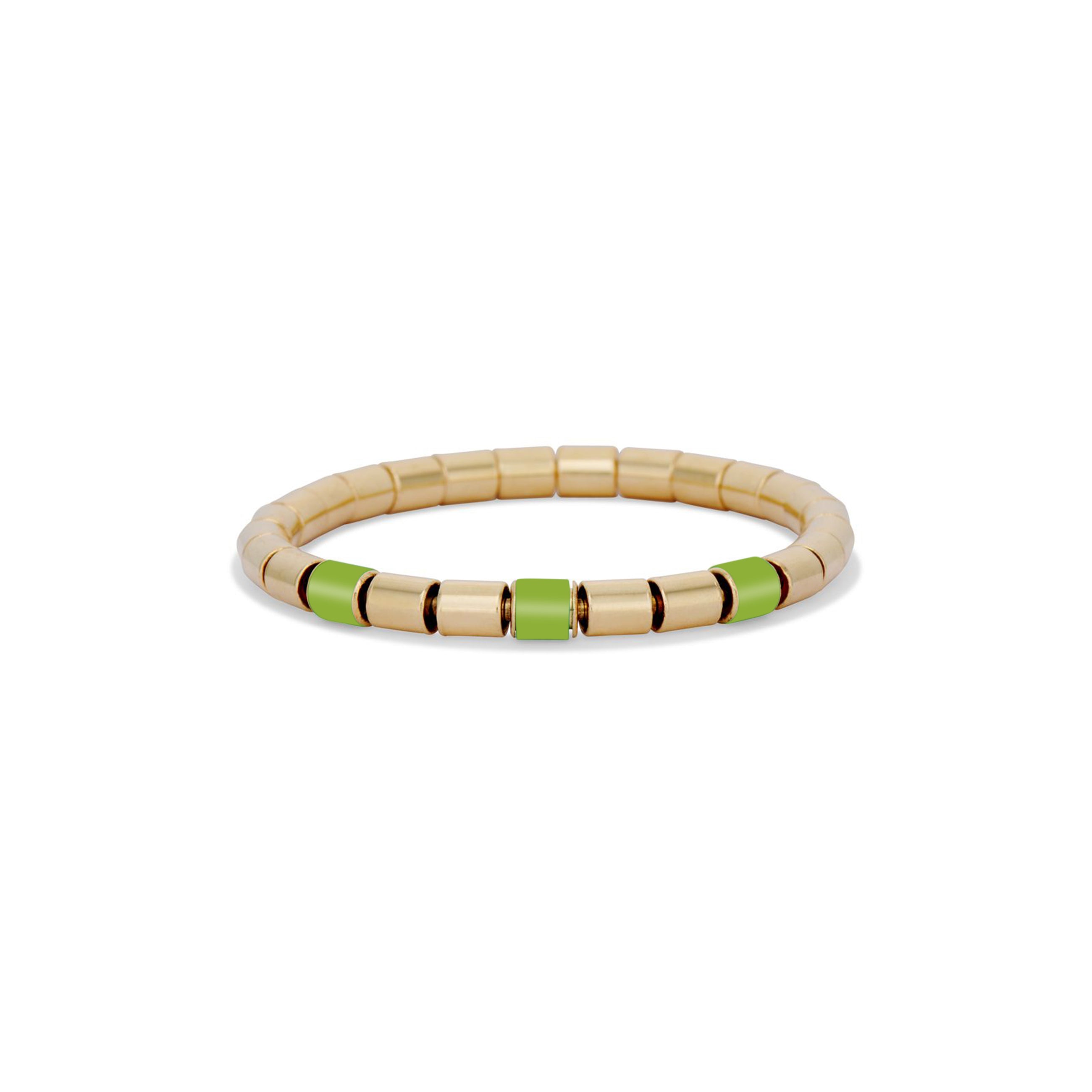 18k Gold Stretch Bracelet with Peridot