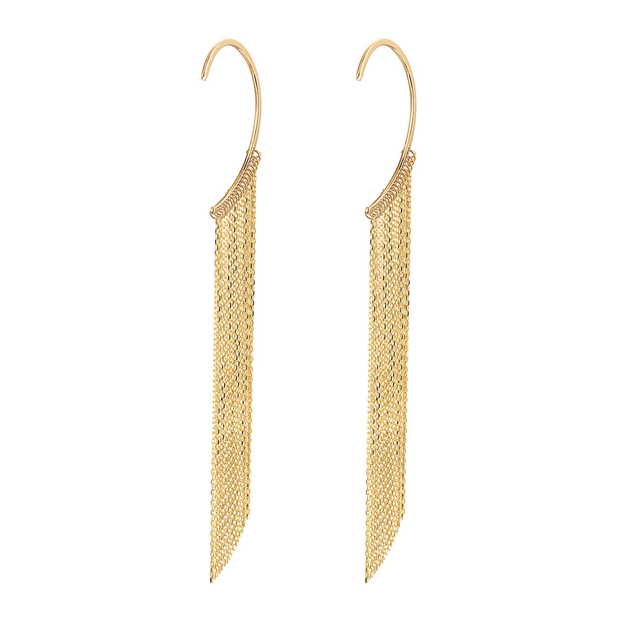 18k Gold Chandelier Ear Cuff