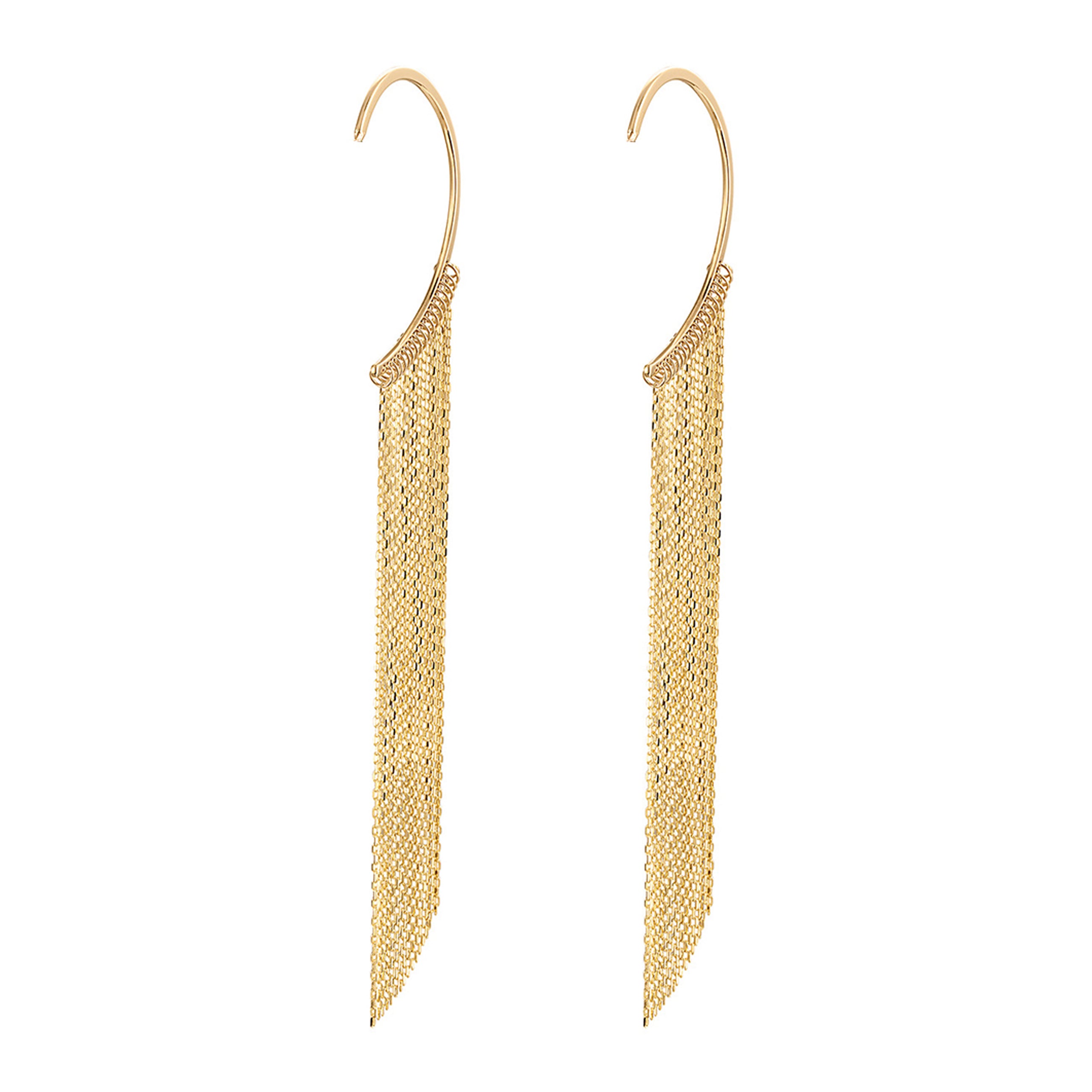 18k Gold Chandelier Ear Cuff