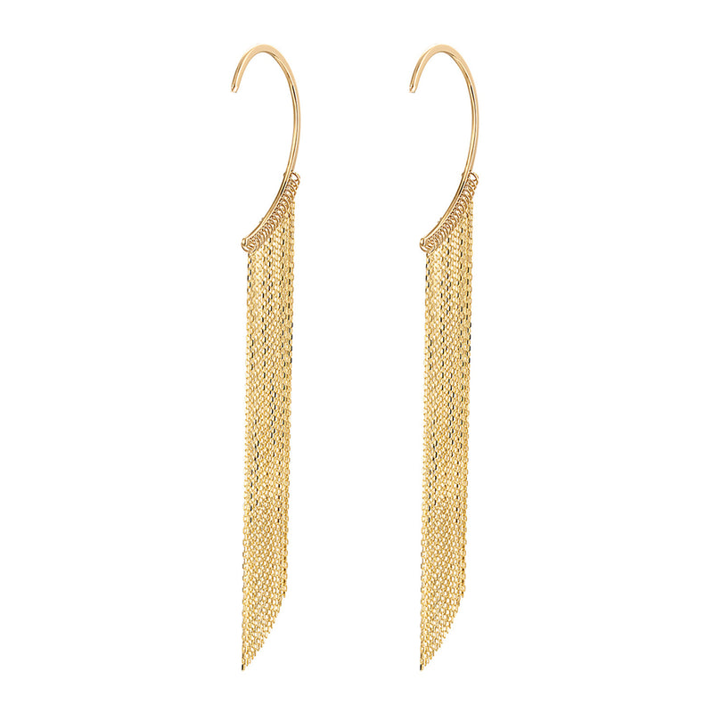 18k Gold Chandelier Ear Cuff