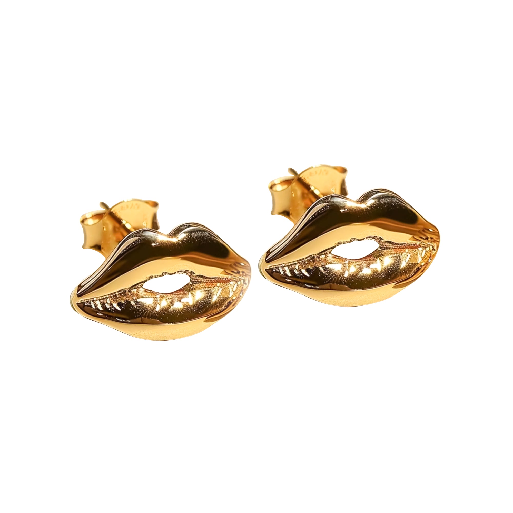 18k Gold Lip Studs