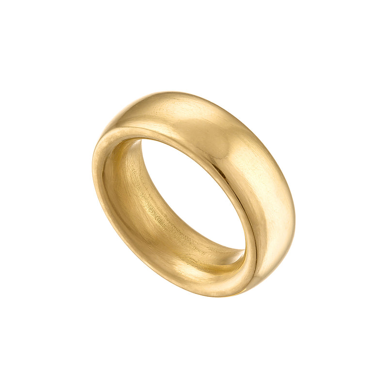 18k Solid Gold Stacking Band