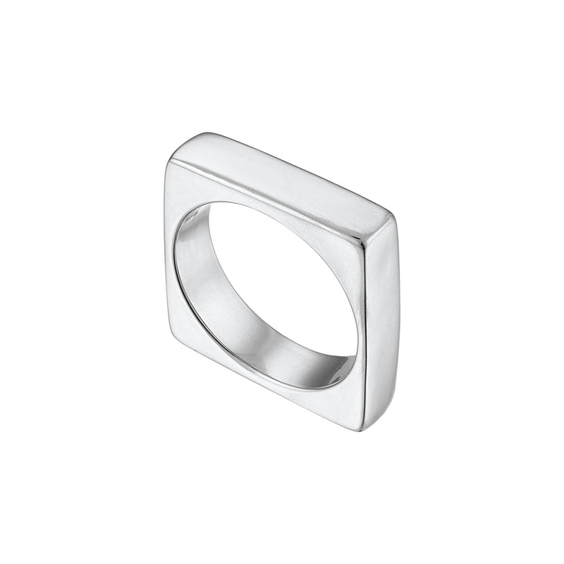 Sterling Silver Square Stacking Ring